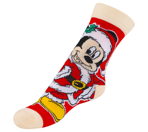 Bellatex Ponožky dětské Mickey 2 27-30 Červená,Béžová