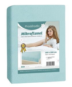 Bellatex Prostěradlo Mikroflanel světlá modrá