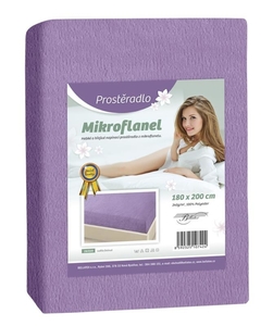 Bellatex Prostěradlo Mikroflanel světlá fialová