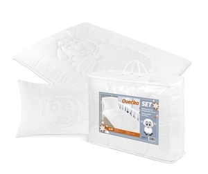 SET OVEČKA - dětský 90x135 cm + 40x60 cm - 90x135 cm , 40x60 cm - Ovečka prošev bílá