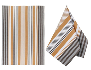 Bellatex Kuchyňská utěrka 1 ks 50x70 cm Pruh Hořčicová,Šedá,Bílá