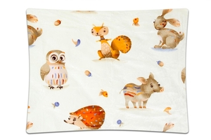 Svitap Povlečení mikroflanel do postýlky Zvířátka v lese 90x135 + 40x60 cm  