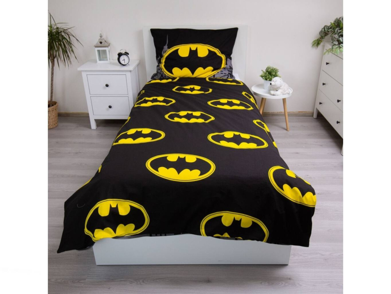 Jerry Fabrics Povlečení Batman The Emblem 140x200, 70x90 cm