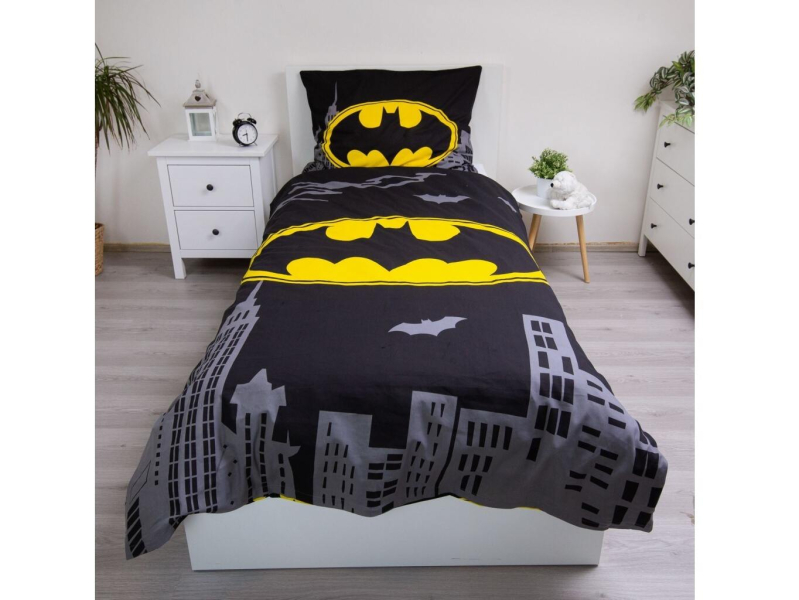 Jerry Fabrics Povlečení Batman The Emblem 140x200, 70x90 cm