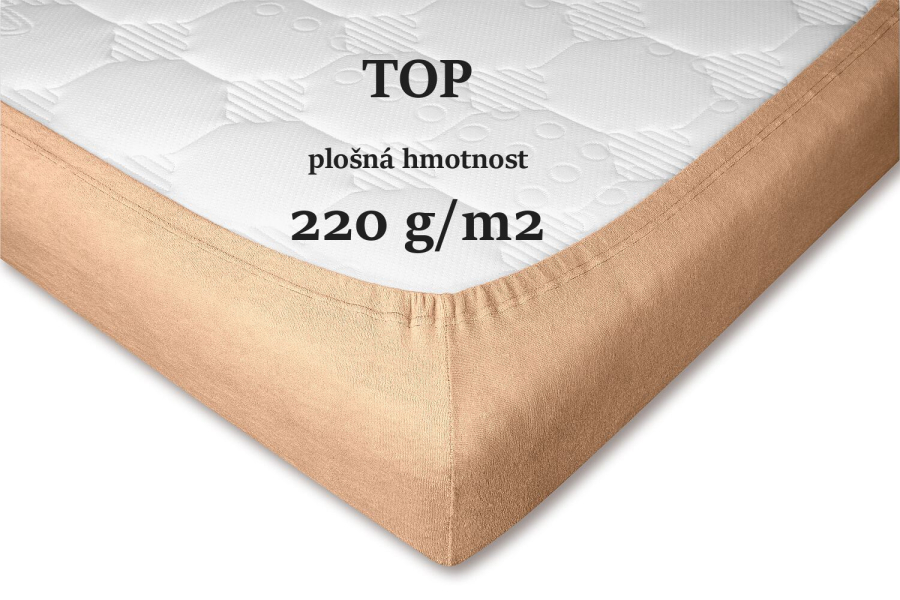 DADKA VRACOV Froté prostěradlo medové