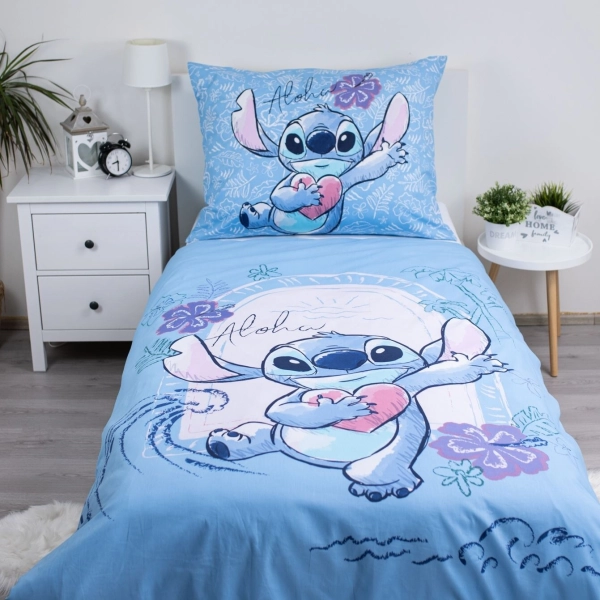 Jerry Fabrics Povlečení Lilo a Stitch Wave 140x200, 70x90 cm