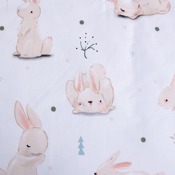 Jerry Fabrics Povlečení do postýlky Králíčci baby 100x135, 40x60 cm