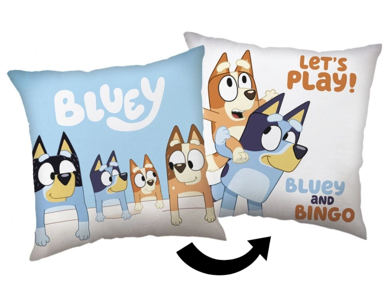 Jerry Fabrics Polštářek Bluey Lets Play 40x40 cm