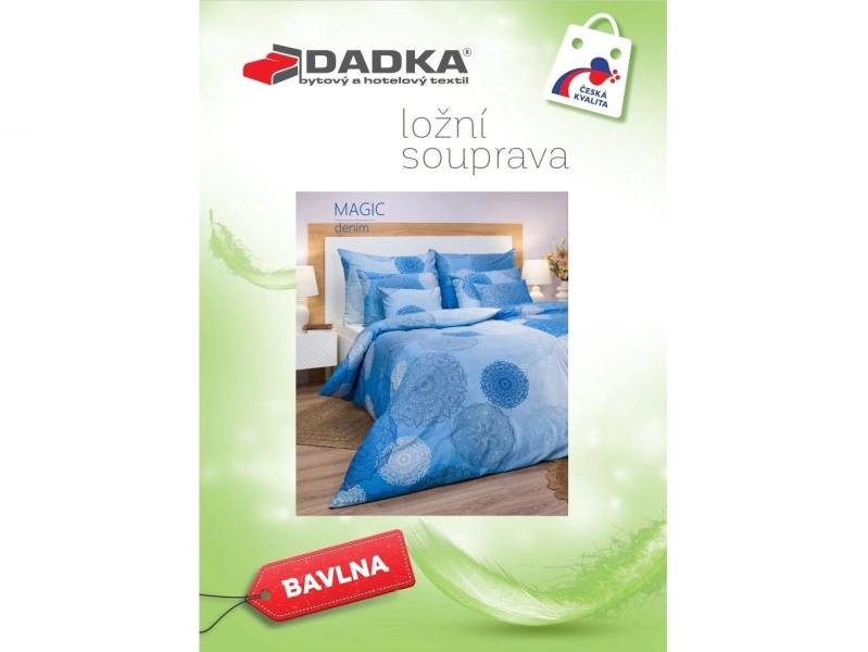 DADKA Bavlněné povlečení Magic denim 140x200, 70x90 cm