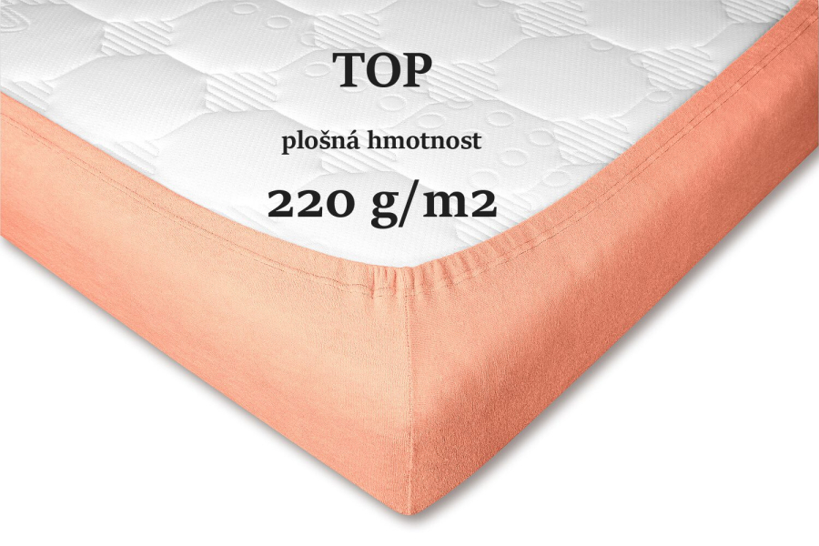 DADKA VRACOV Froté prostěradlo meruňka