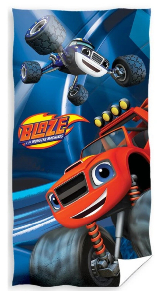 Carbotex Osuška Plamínek a Čtyřkoláci Blaze a Darington 70x140 cm
