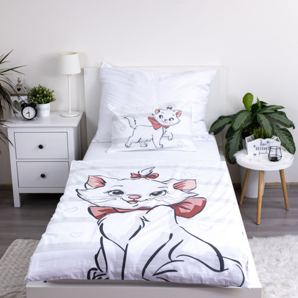 Jerry Fabrics Povlečení do postýlky Marie Cat Bow baby 100x135, 40x60 cm
