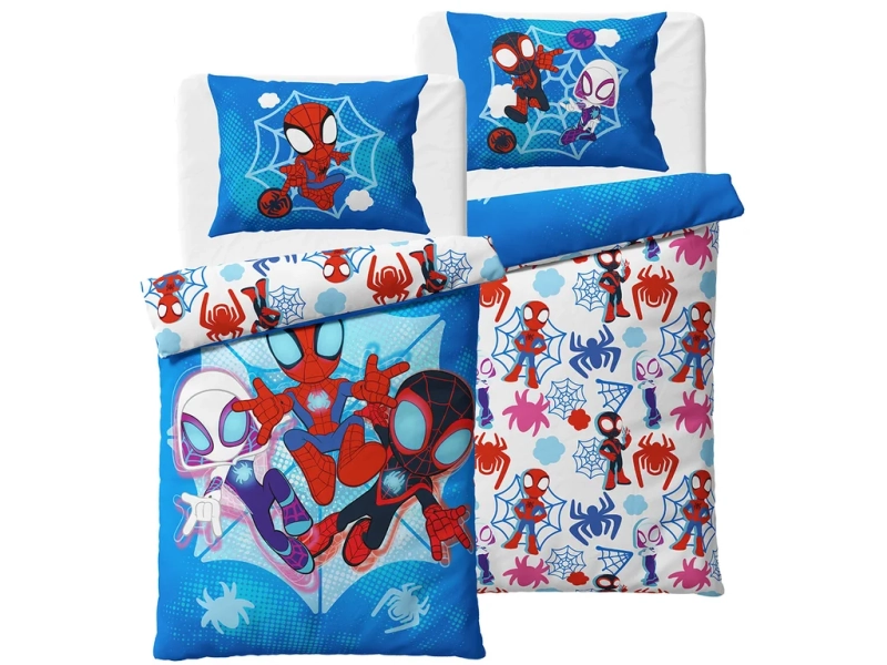 Carbotex povlečení bavlna Spidey Pavoučí Záchrana 140x200, 70x90 cm 
