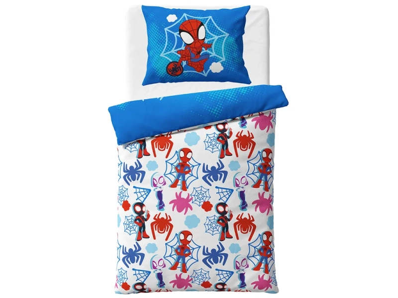 Carbotex povlečení bavlna Spidey Pavoučí Záchrana 140x200, 70x90 cm 