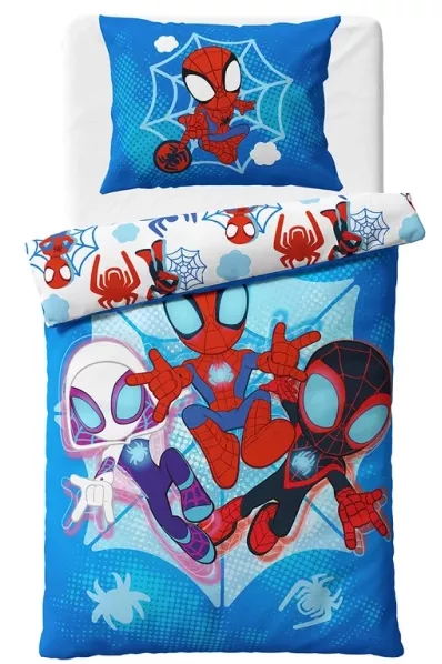 Carbotex povlečení bavlna Spidey Pavoučí Záchrana 140x200, 70x90 cm 