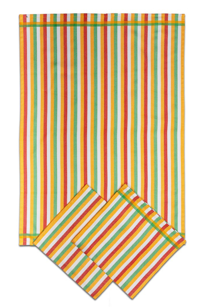 SVITAP sleep well Utěrka Bambus 50x70 cm Pruh žlutý 3 ks