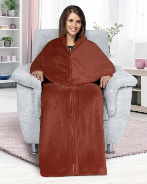 Bellatex Korall televizní pytel 150x180 cm 150x180 cm Hnědá