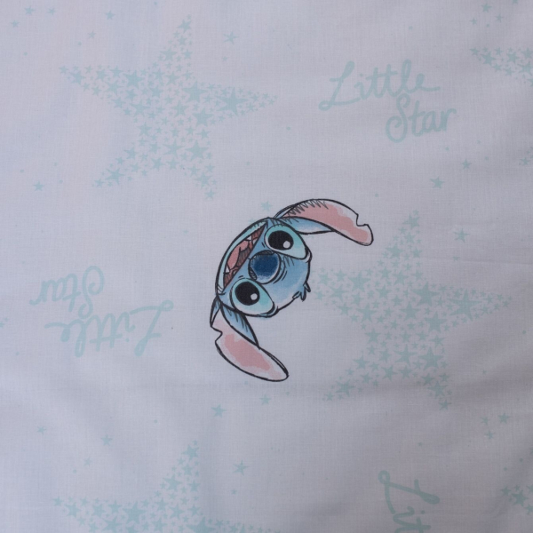 Jerry Fabrics Povlečení do postýlky Lilo and Stitch White Star baby 100x135, 40x60 cm