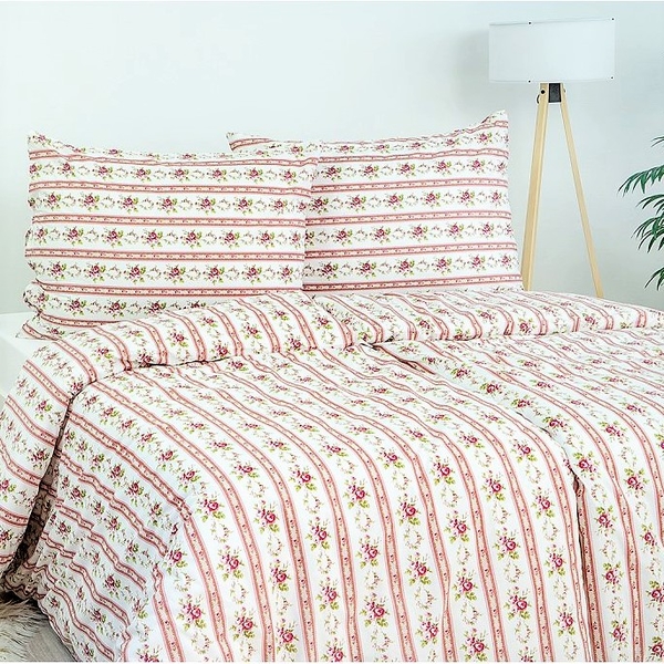 Stanex povlečení krep Retro růžové (LS248) 140x200+70x90 cm 