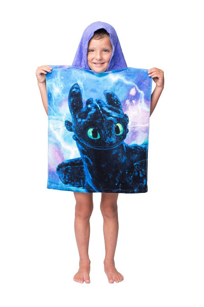 Jerry Fabrics Pončo Jak vycvičit draka magic 50x115 cm