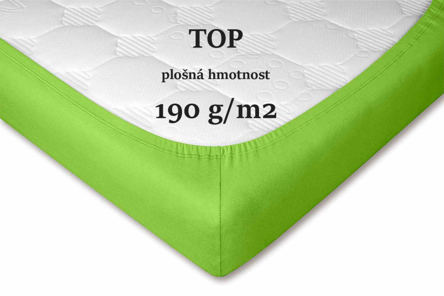 DADKA VRACOV Jersey prostěradlo kiwi