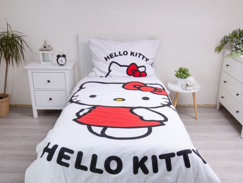 Jerry Fabrics Povlečení Hello Kitty 140x200, 70x90 cm