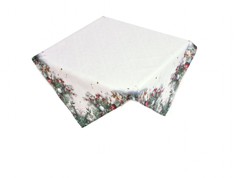 Forbyt Vánoční ubrus Cesmína CYH6024GC 85x85 cm