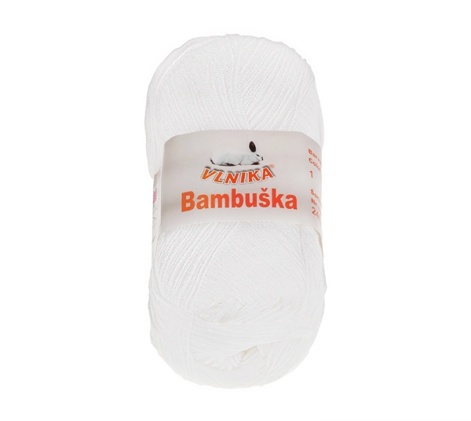 Bellatex Příze BAMBUŠKA 50 g, 205 m Bílá