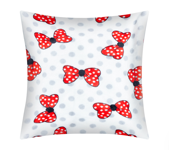 Bellatex Polštářek ELLÍK dětský motiv 35x40 cm Mašle Červená,Bílá,Šedá
