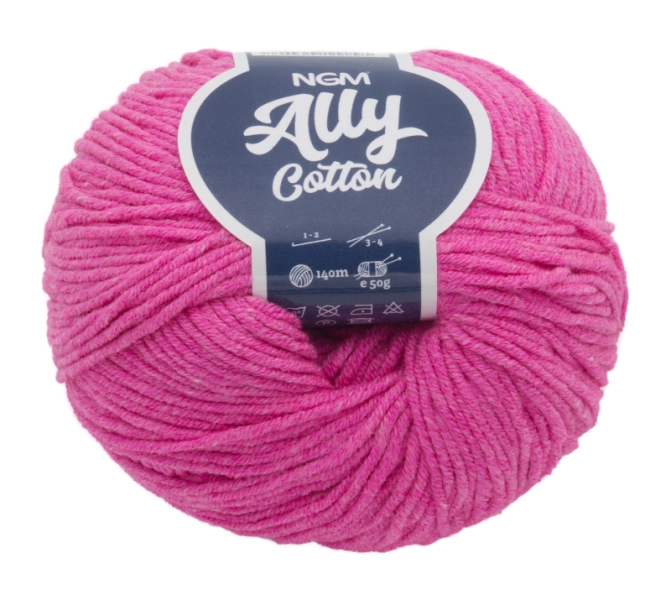Bellatex Příze ALLY cotton 50g / 140 m Růžová