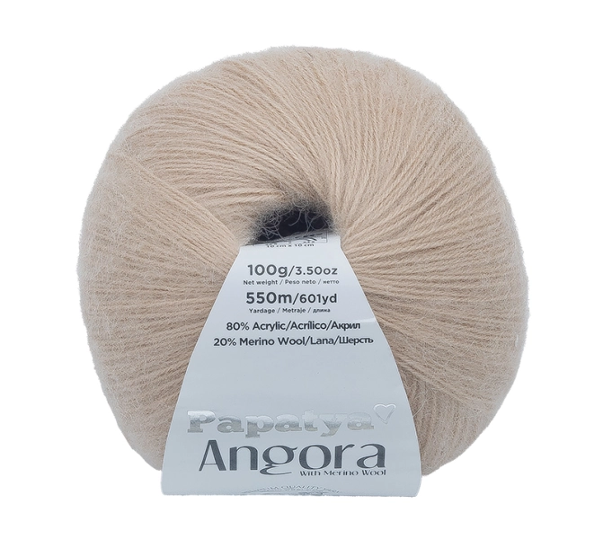 Bellatex Příze ANGORA MERINO 100g / 550 m Béžová