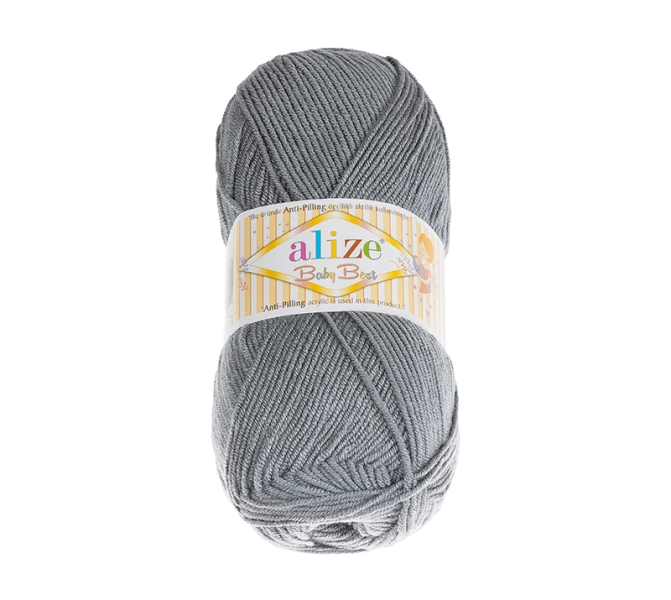 Bellatex Příze BABY BEST 100g / 240 m Šedá