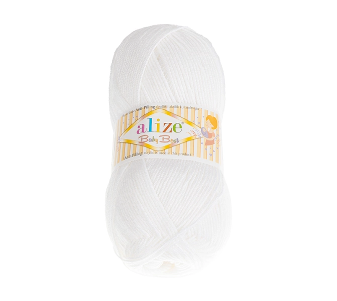 Bellatex Příze BABY BEST 100g / 240 m Bílá