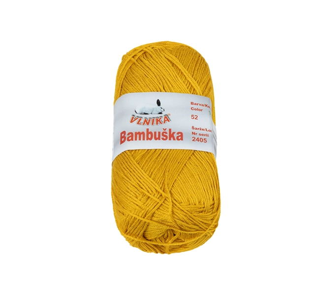 Bellatex Příze BAMBUŠKA 50 g, 205 m Žlutá