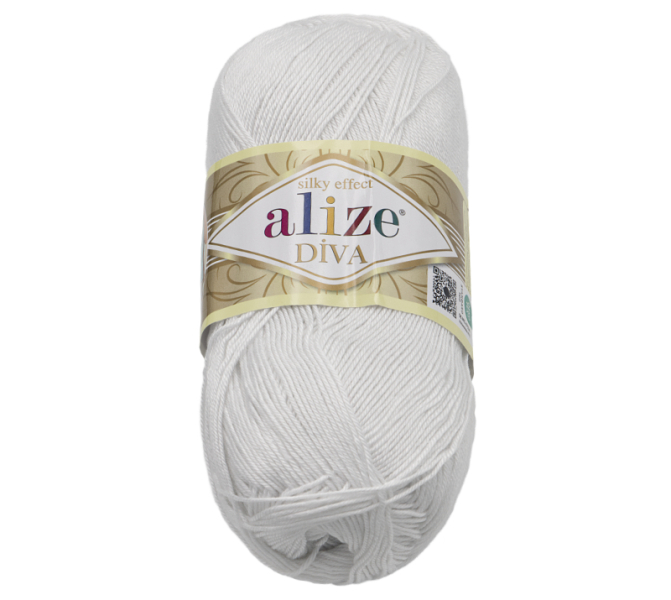 Bellatex Příze DIVA 100g / 350 m Bílá