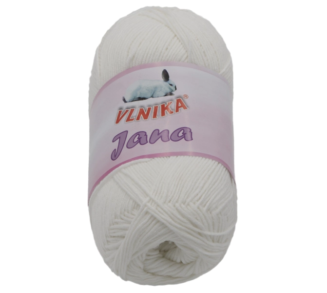 Bellatex Příze JANA 100g / 330 m Bílá
