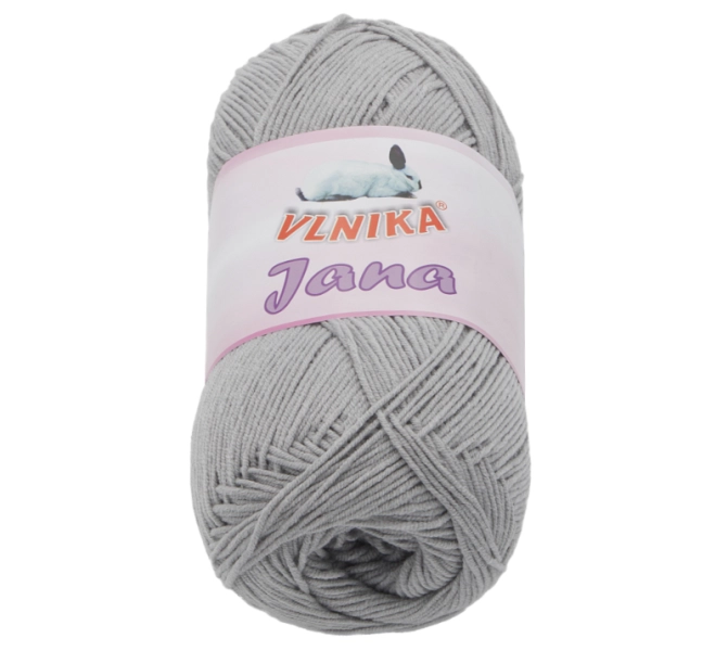 Bellatex Příze JANA 100g / 330 m Šedá