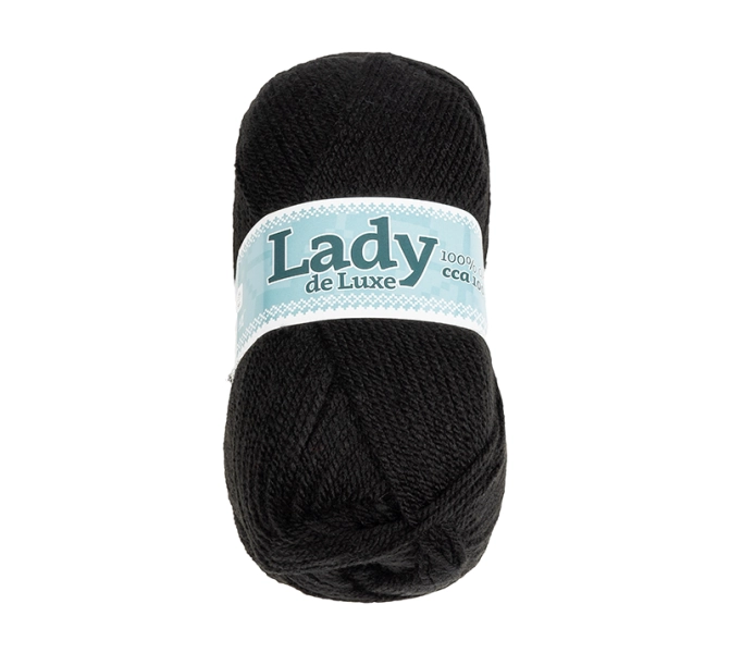 Bellatex Příze LADY de Luxe 100g / 238 m Černá