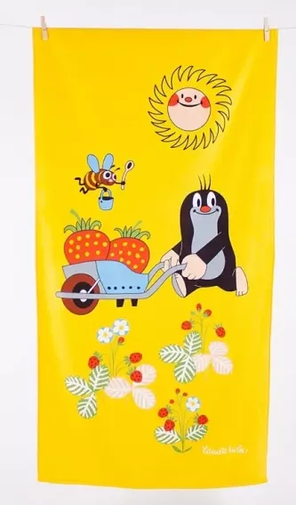 Matějovský osuška Krtek zahradníkem 75x150 cm 