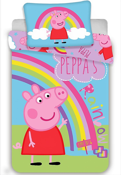 Jerry fabrics Disney povlečení do postýlky Peppa Pig 016 baby 100x135 + 40x60 cm 
