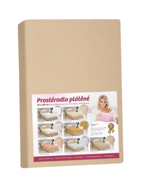 Bellatex Prostěradlo plátěné  Kávová
