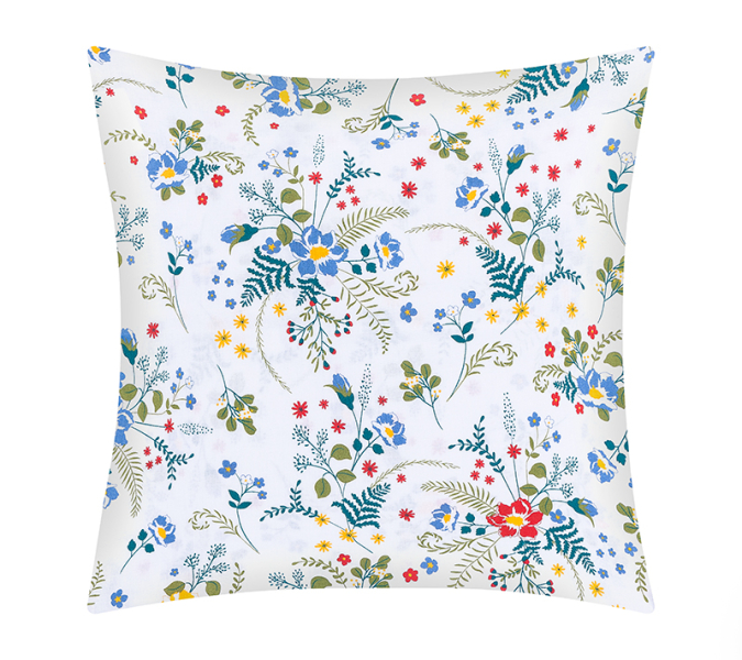 Bellatex Povláček bavlněný 40x40 cm Pomněnka Modrá,Žlutá,Červená