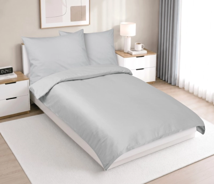 Bellatex Povlečení bavlněné LUX 140x200, 70x90 cm Šedá