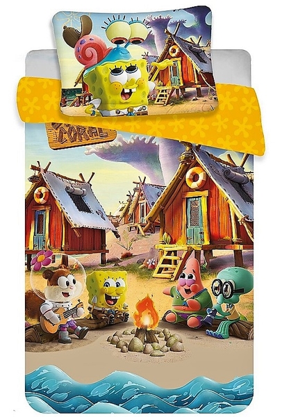 Jerry fabrics Disney povlečení do postýlky Sponge Bob baby 100x135 + 40x60 cm  