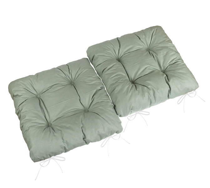 Bellatex Sedák Adéla prošívaný SET 2ks 40x40 cm Khaki