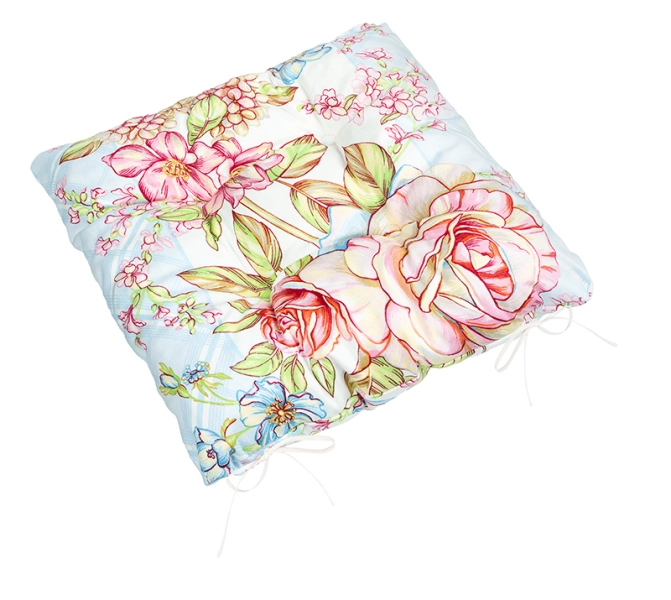 Bellatex Sedák Gita prošívaný 40x40 cm Růže Růžová,Modrá