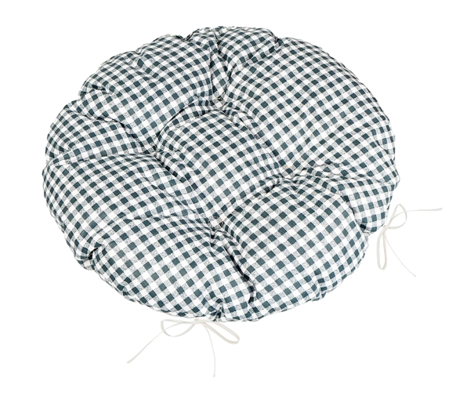 Bellatex Sedák BERTA kulatý prošívaný průměr 40 cm Kostička Šedá,Bílá