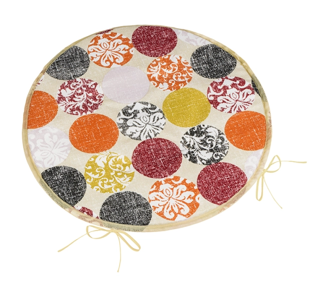 Bellatex Sedák BERTA kulatý hladký průměr 40 cm Koule Hnědá,Vínová,Oranžová
