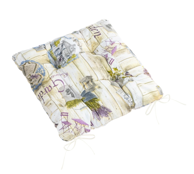 Bellatex Sedák EMA prošívaný 40x40 cm Zahrada Fialová