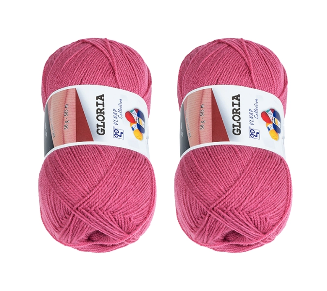 Bellatex SET 2 ks Příze GLORIA 50g / 305 m Růžová